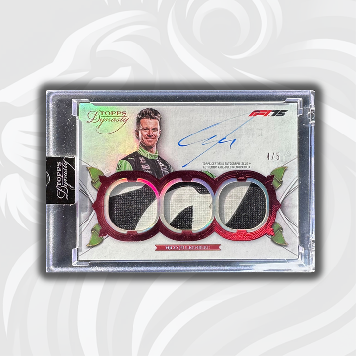 4/5 Nico Hulkenberg - Triple Relic Autograph - 2025 Topps Dynasty F1 - Front