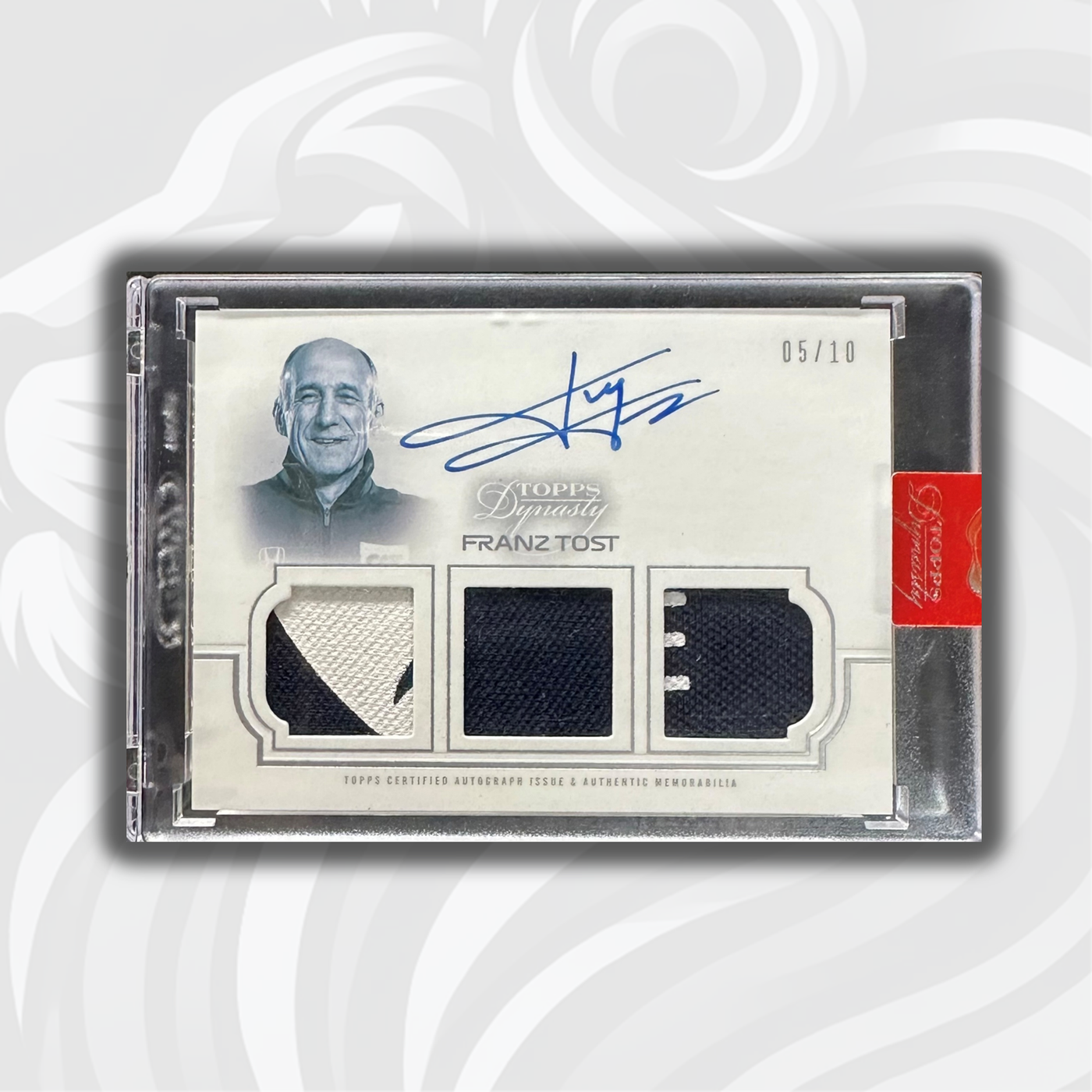 05/10 Silver - Franz Tost #TRA-IFT - 2020 Triple Relic Autograph