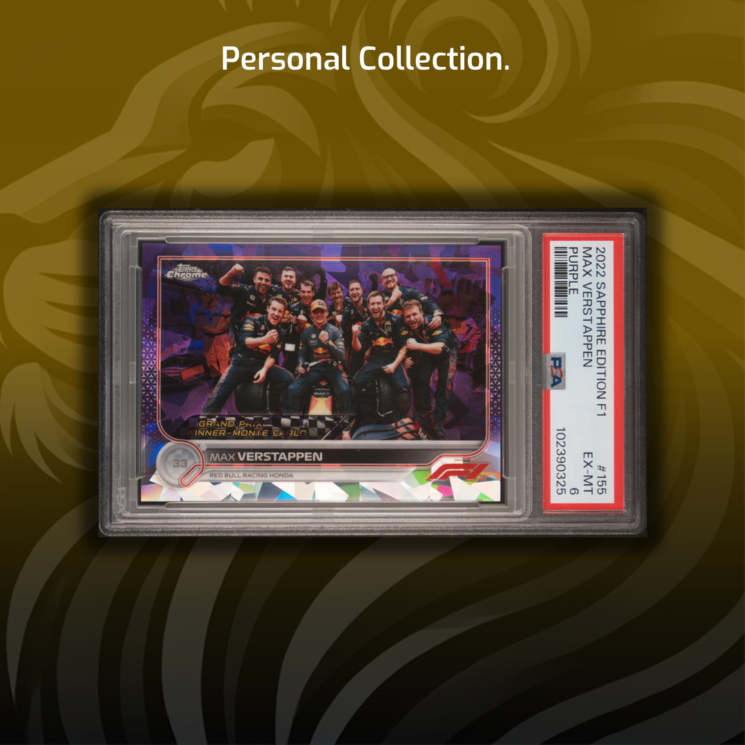 Rainbow - Max Verstappen - 2022 Chrome Sapphire #155 - 1st Monaco Win