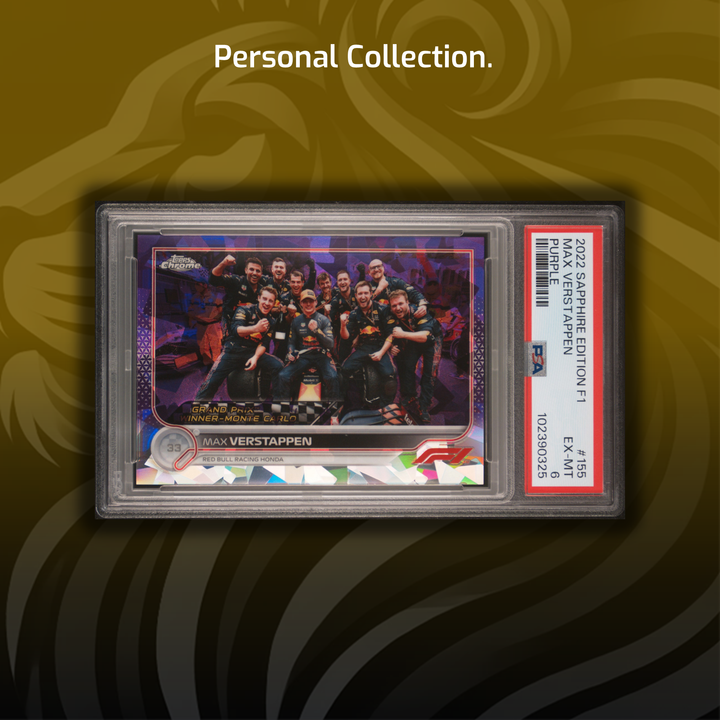 Rainbow - Max Verstappen - 2022 Chrome Sapphire #155 - 1st Monaco Win
