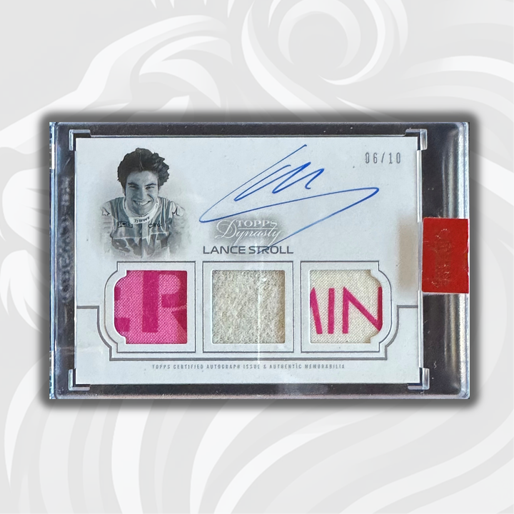 06/10 Lance Stroll #TRA-LS - Triple Relic Autograph - 2020 Topps Dynasty F1