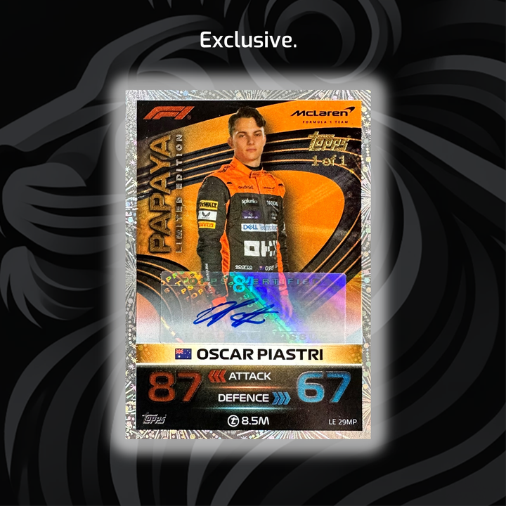 1/1 Oscar Piastri #LE29MP - Papaya - Auto 2023 GP Exclusive - Rookie