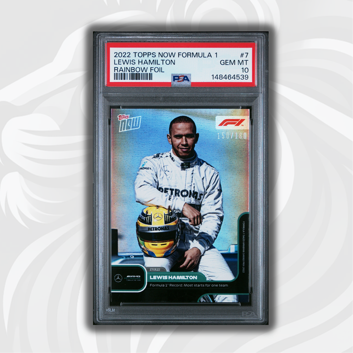 PSA 10 - 150/180 Lewis Hamilton - Most Starts For 1 Team #7 - POP13
