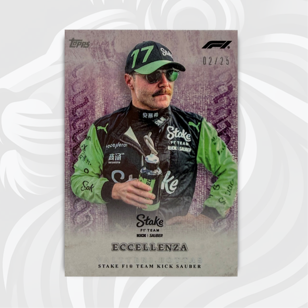 02/25 Valtteri Bottas - La Passione - Purple - 2024 Topps Eccellenza F1