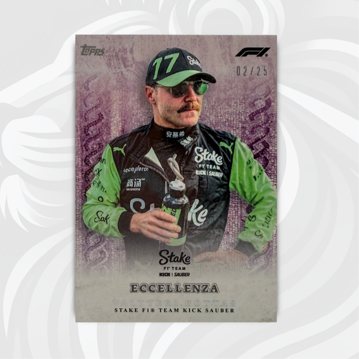 02/25 Valtteri Bottas - La Passione - Purple - 2024 Topps Eccellenza F1