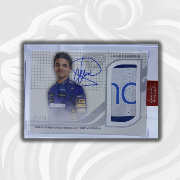 01/10 - Lando Norris - MCLaren #4 - Dynasty Autograph Patch LN-III