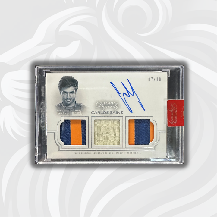 07/10 Silver - Carlos Sainz #TRA-CS - Triple Relic Autograph - 2020 Topps Dynasty F1