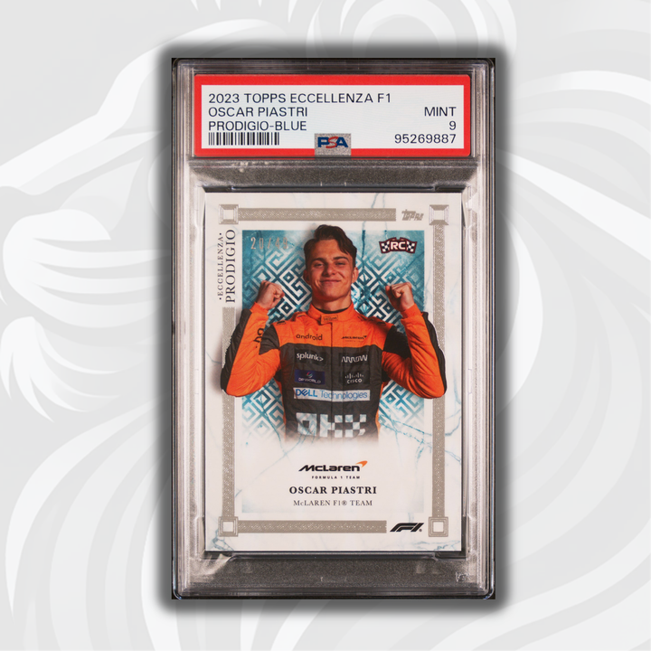 PSA 9 - 20/49 Oscar Piastri - Blue - 2023 Eccellenza Prodigio