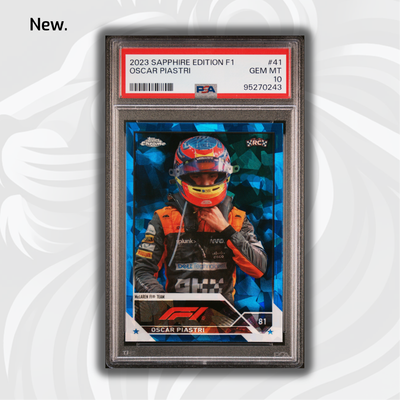 PSA 10 - Oscar Piastri #41 - Sapphire - 2023 Topps Chrome F1 - Rookie Card