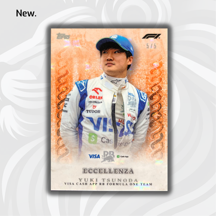 5/5 Yuki Tsunoda - La Passione - Orange - 2024 Topps Eccellenza F1