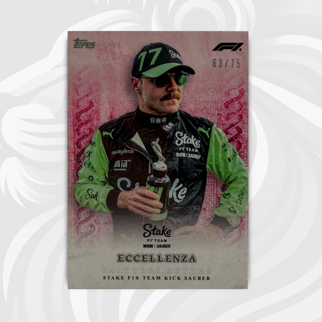 63/75 Valtteri Bottas - La Passione - Pink - 2024 Topps Eccellenza F1