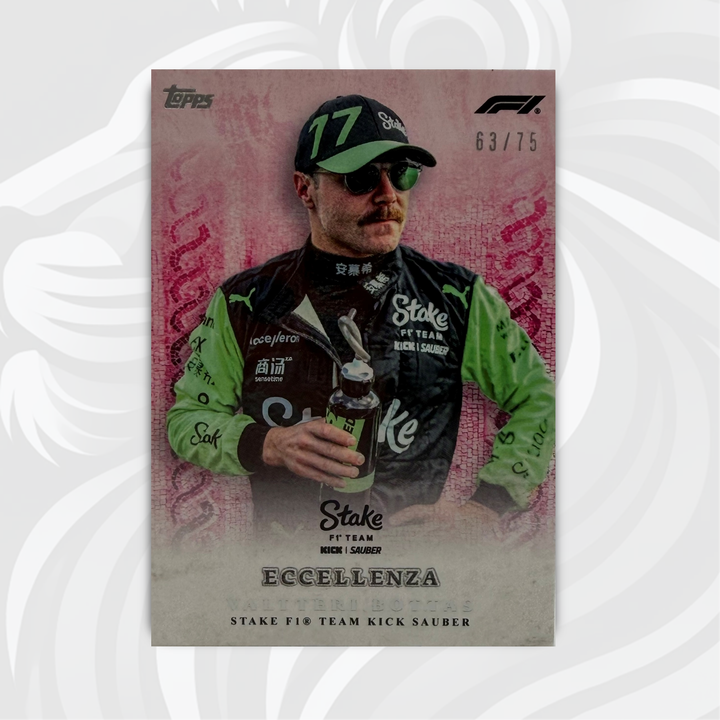63/75 Valtteri Bottas - La Passione - Pink - 2024 Topps Eccellenza F1
