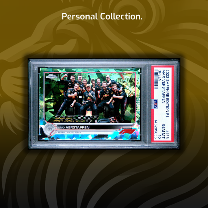 Rainbow - Max Verstappen - 2022 Chrome Sapphire #155 - 1st Monaco Win