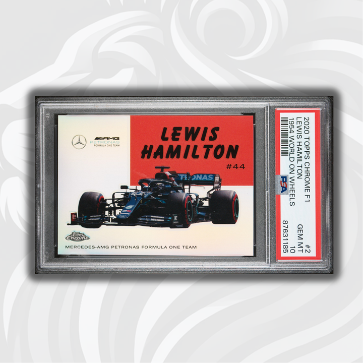 PSA 10 - Lewis Hamilton - World On Wheels #54W-2 - 2020 Topps Chrome