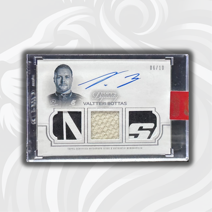 06/10 Valtteri Bottas #TRA-VB - Dynasty Triple Relic Autograph - 2020 Topps Dynasty F1