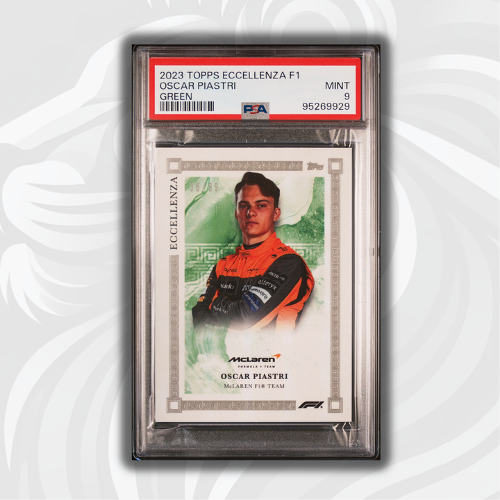 PSA 9 - /99 Oscar Piastri - Green - 2023 Topps Eccellenza F1