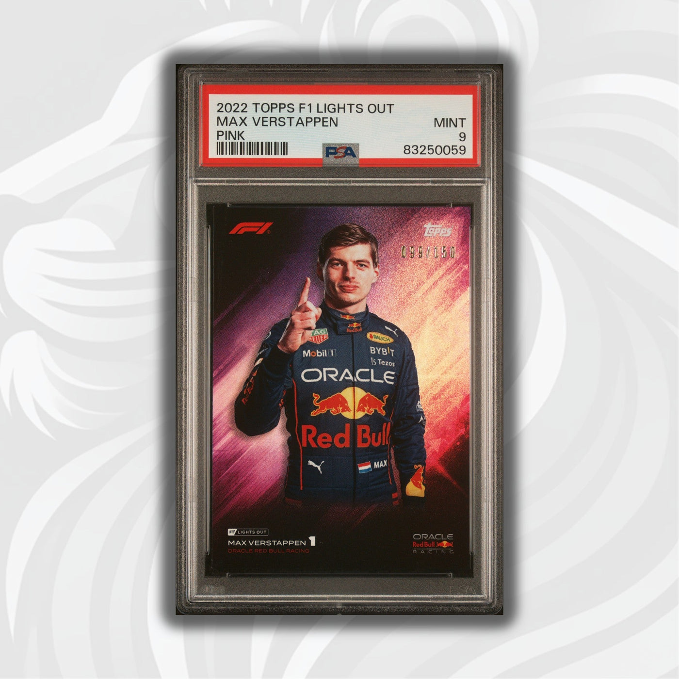 PSA 9 - 99/150 Max Verstappen - 2022 Lights Out - Pink