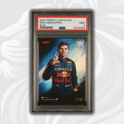 PSA 9 - 19/25 Max Verstappen - 2022 Lights Out - Blue