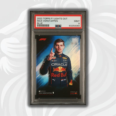 PSA 9 - 23/25 Max Verstappen - 2022 Lights Out - Blue