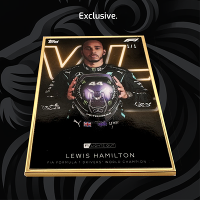 1/1 Gold Frame - Lewis Hamilton - World Champion - 2021 Lights Out