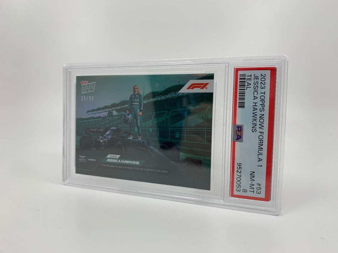 PSA 8 - 30/99 Jessica Hawkins #53 - 蓝绿色 - 2023 Topps Now F1