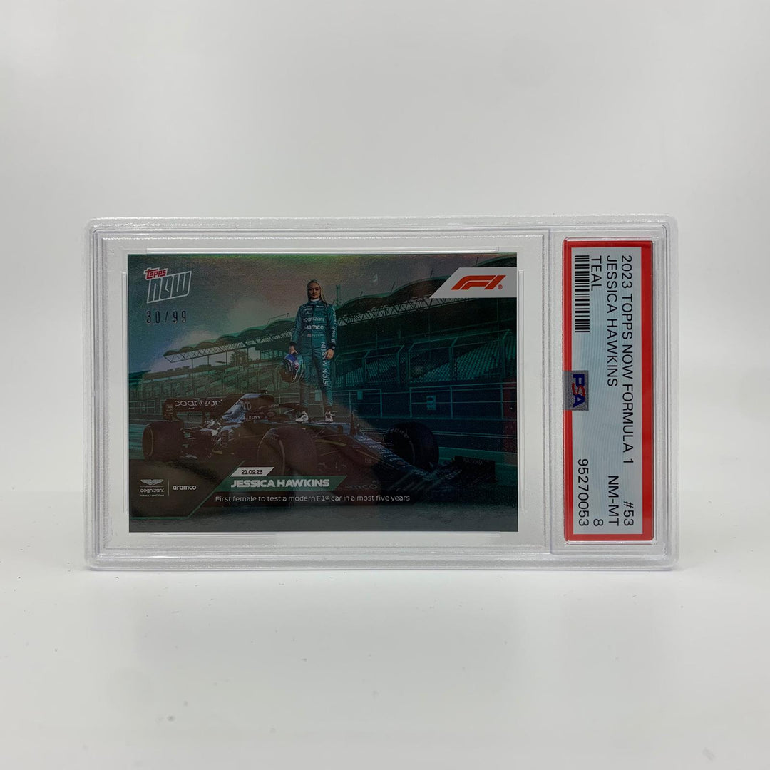 PSA 8 - 30/99 Jessica Hawkins #53 - 蓝绿色 - 2023 Topps Now F1