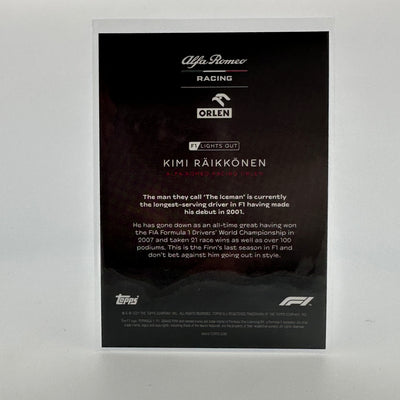 /99 Kimi Raikkonen - Driver - Blue Parallel