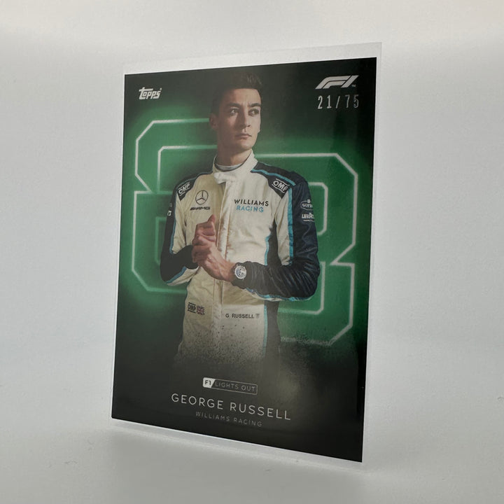 /75 George Russell - Drivers - Green Parallel