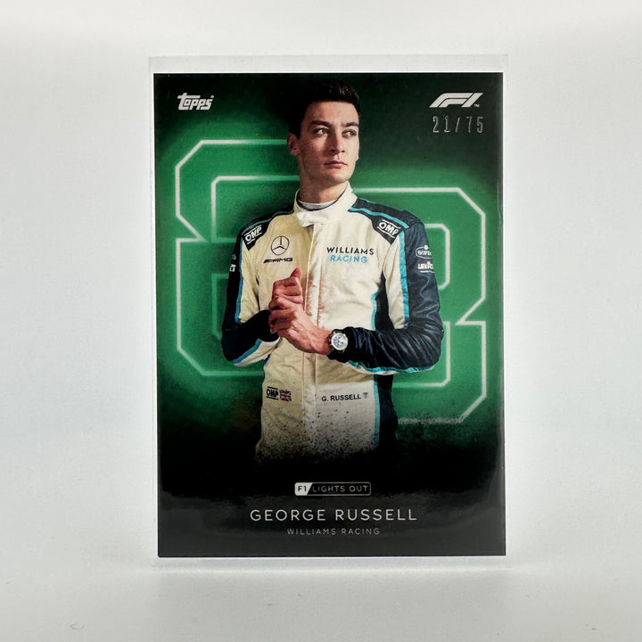 /75 George Russell - Drivers - Green Parallel