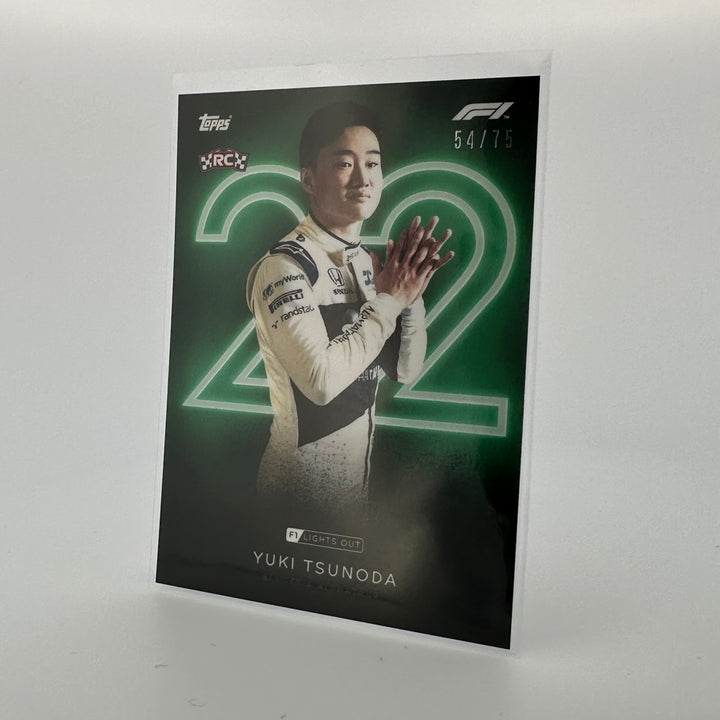 54/75 Yuki Tsunoda - Drivers - Green Parallel