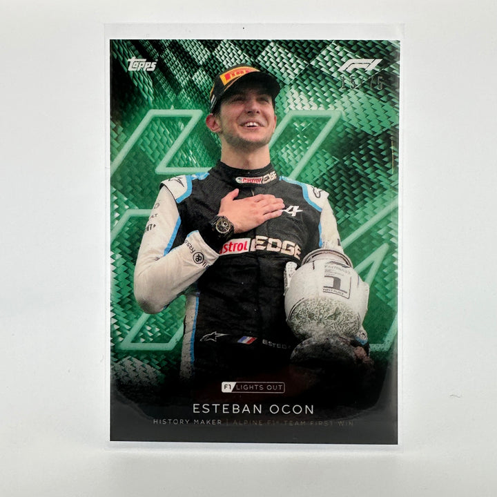 15/75 Esteban Ocon - History Maker - Green Parallel
