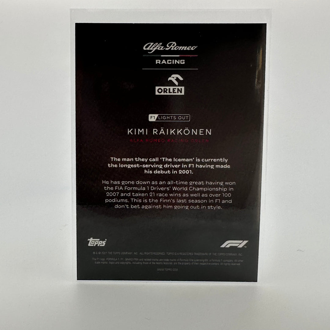 38/50 Kimi Raikkonen - Driver - Aqua Parallel