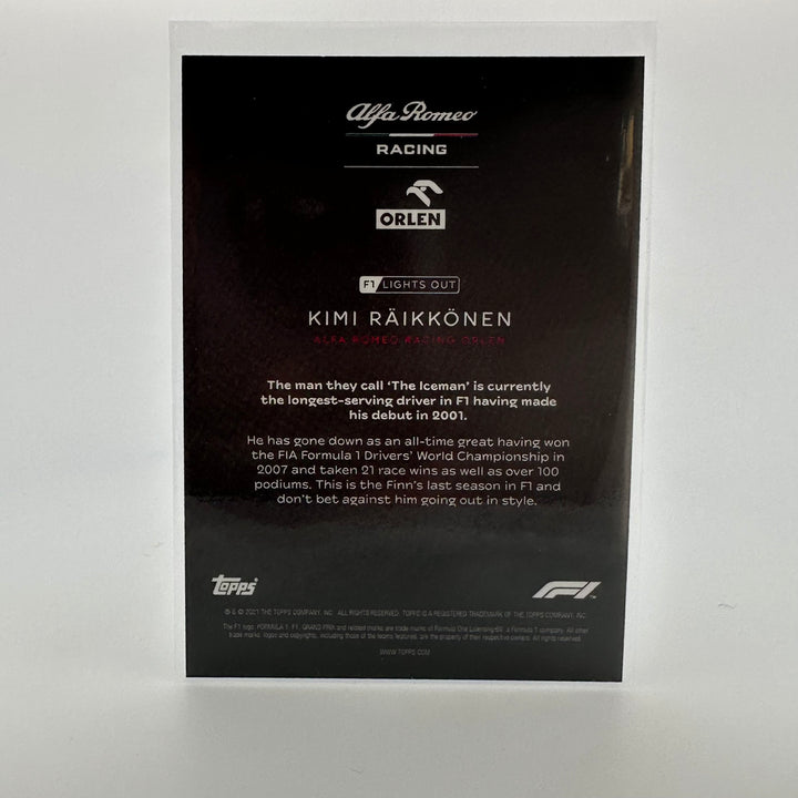 38/50 Kimi Raikkonen - Driver - Aqua Parallel