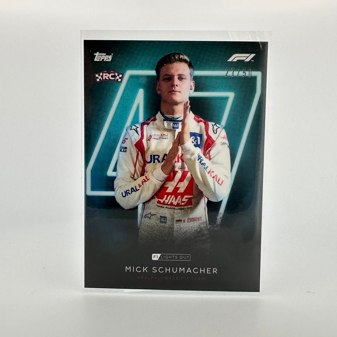 27/50 Mick Schumacher - Driver - Aqua Parallel