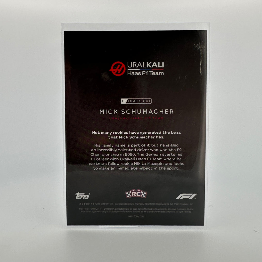 27/50 Mick Schumacher - Driver - Aqua Parallel