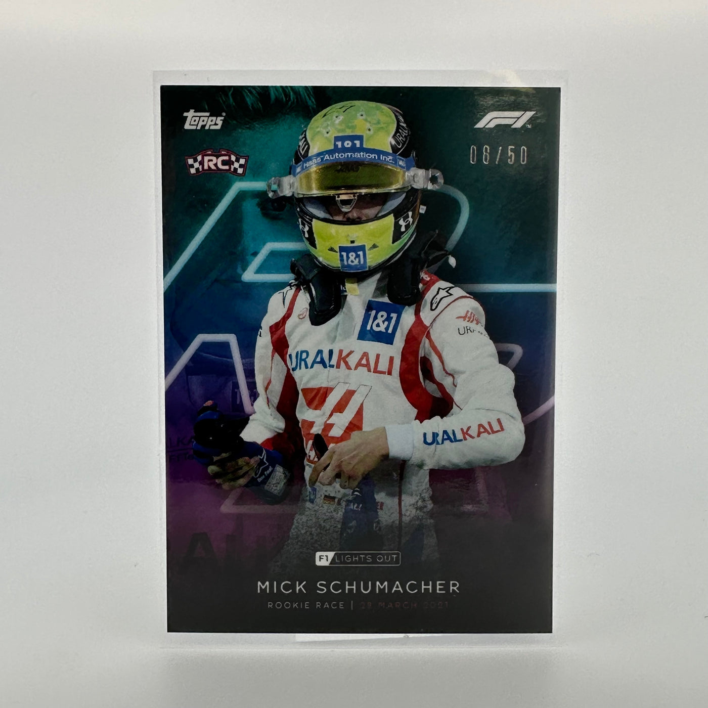 08/50 Mick Schumacher - Rookie Race - Aqua Parallel