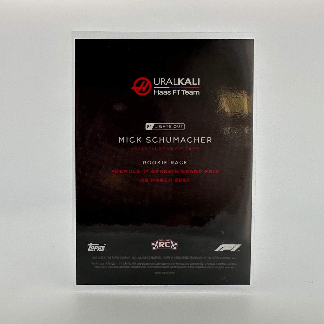 08/50 Mick Schumacher - Rookie Race - Aqua Parallel
