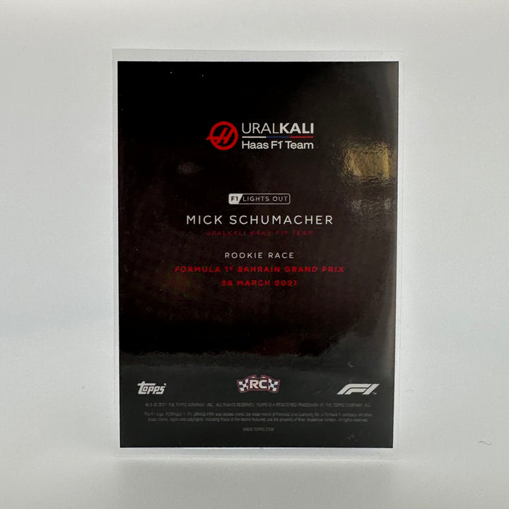 08/50 Mick Schumacher - Rookie Race - Aqua Parallel