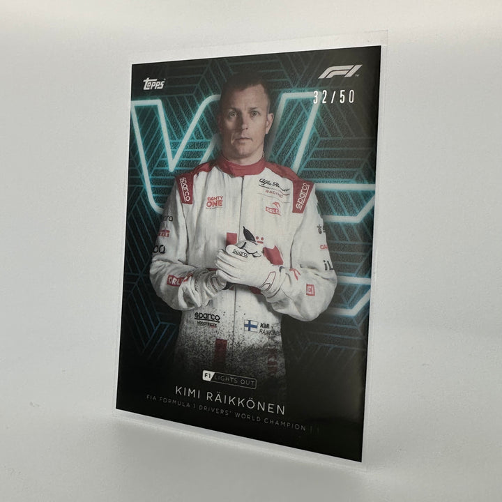 32/50 Kimi Raikkonen - Driver World Champion - Aqua Parallel
