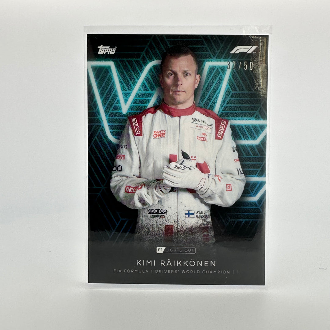 32/50 Kimi Raikkonen - Driver World Champion - Aqua Parallel