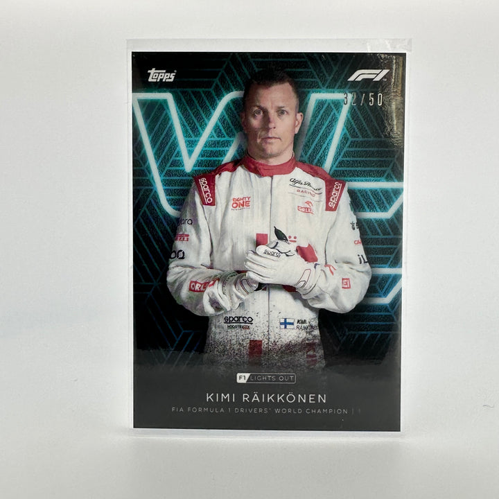 32/50 Kimi Raikkonen - Driver World Champion - Aqua Parallel
