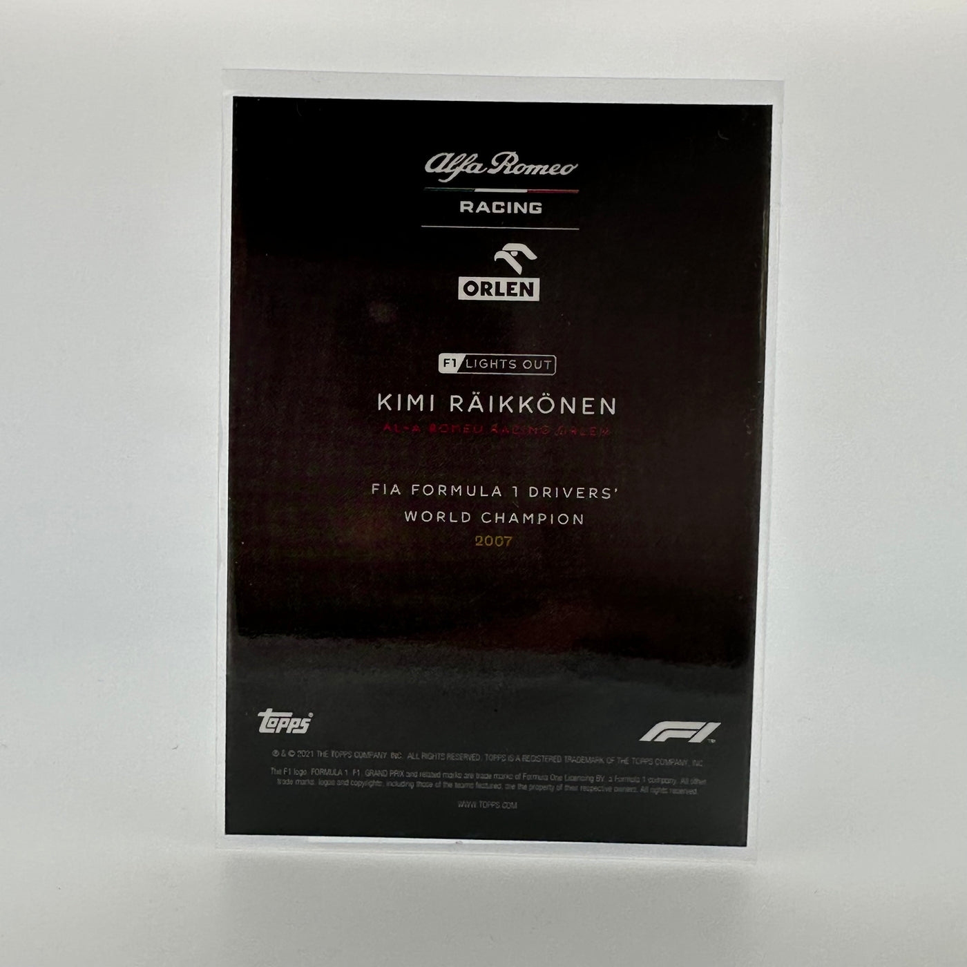 32/50 Kimi Raikkonen - Driver World Champion - Aqua Parallel