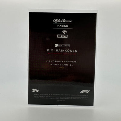 32/50 Kimi Raikkonen - Driver World Champion - Aqua Parallel