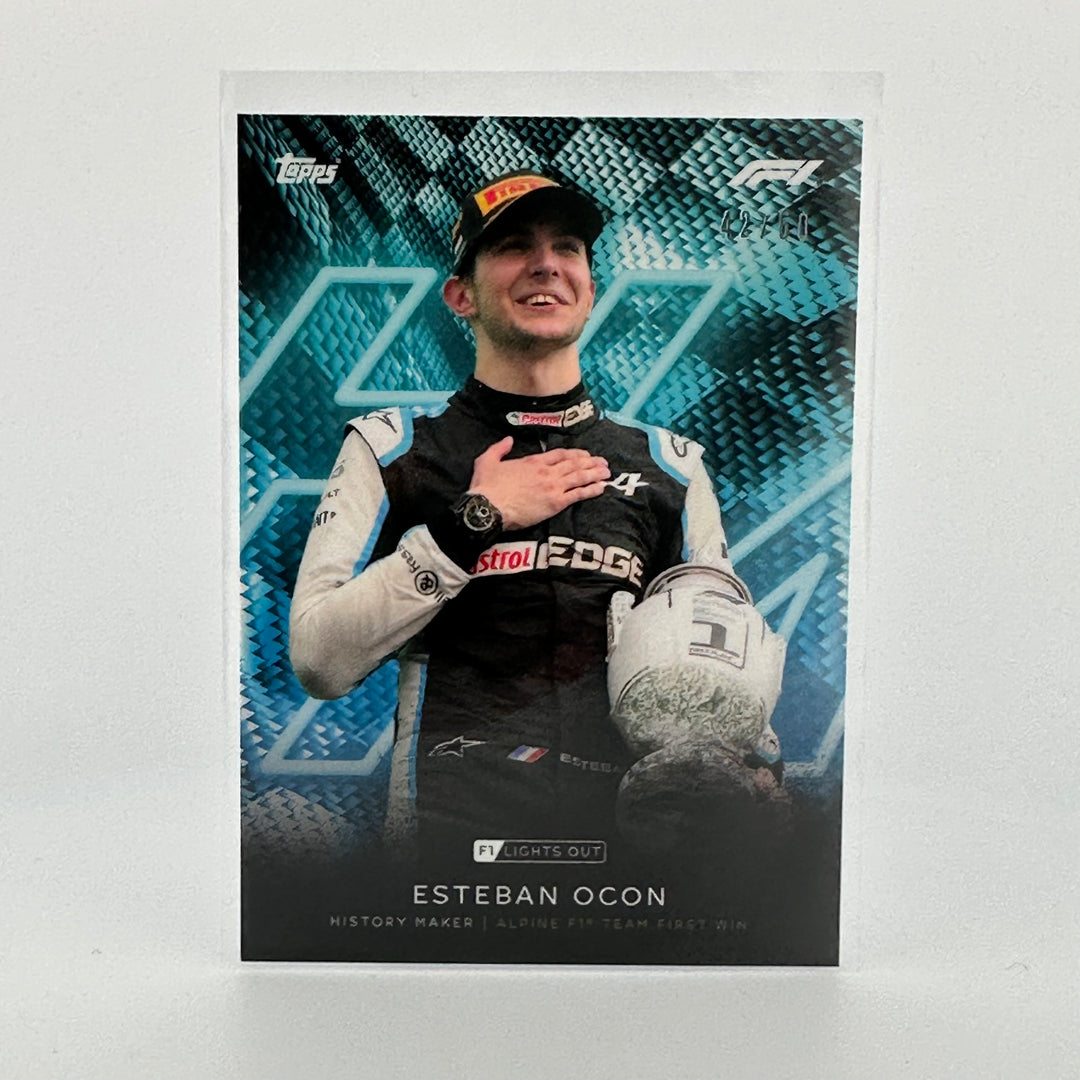 42/50 Esteban Ocon - History Maker - Aqua Parallel