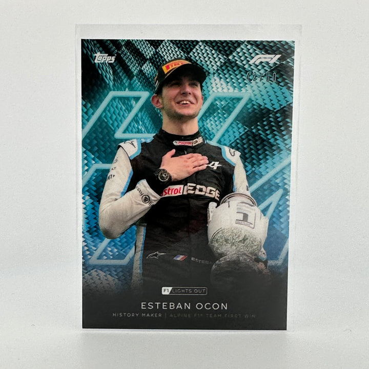 42/50 Esteban Ocon - History Maker - Aqua Parallel