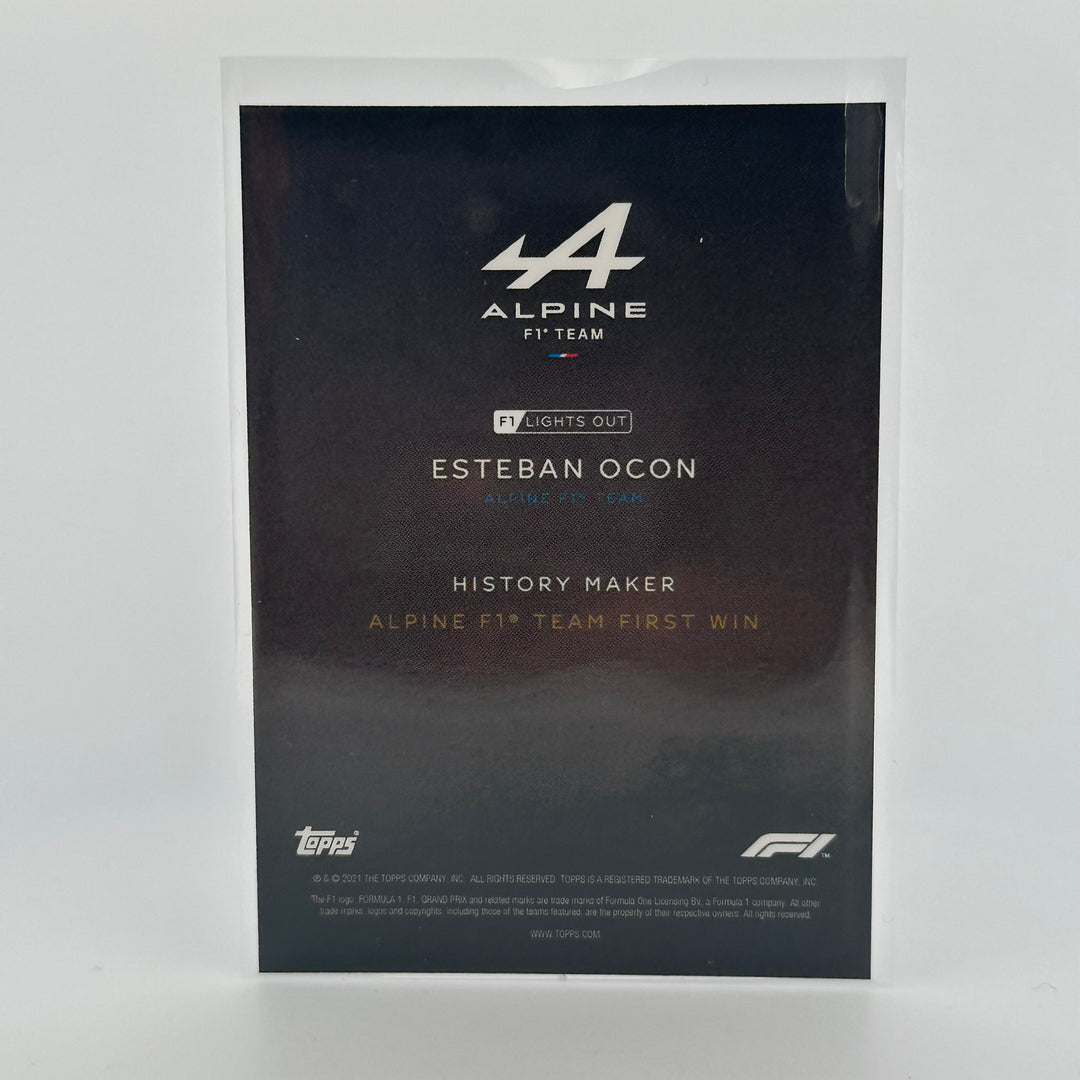 42/50 Esteban Ocon - History Maker - Aqua Parallel