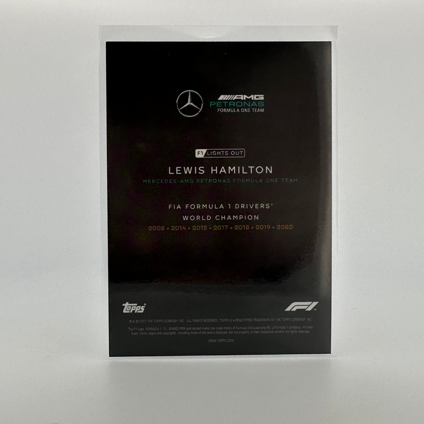 /50 Lewis Hamilton - Driver World Champion - Aqua Parallel