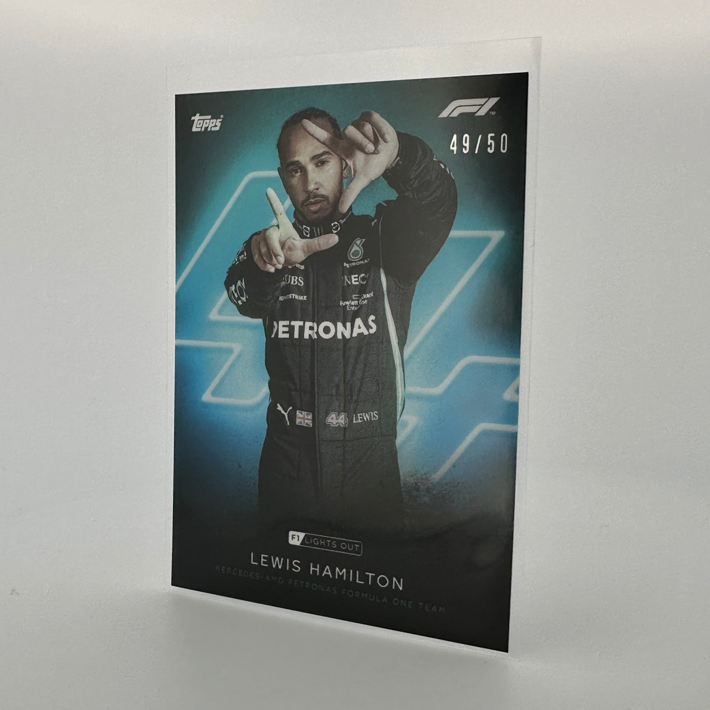 49/50 Lewis Hamilton - Driver - Aqua Parallel