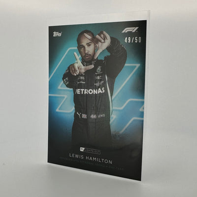 49/50 Lewis Hamilton - Driver - Aqua Parallel