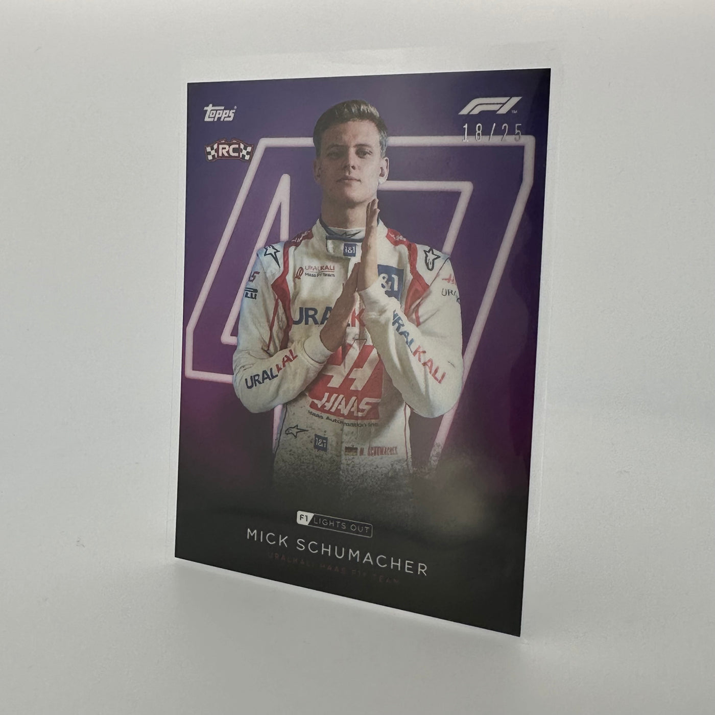 18/25 Mick Schumacher - Drivers - Purple Parallel